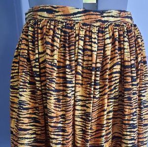 Pinup girl 3x tiger swing skirt